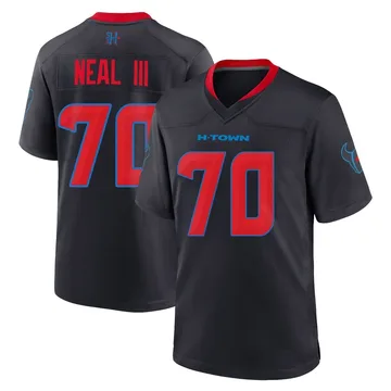 Youth Houston Texans James Neal III Navy Game 2nd Alternate Jersey By Nike