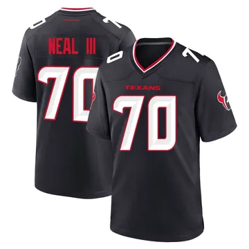 Youth Houston Texans James Neal III Navy Game Team Jersey By Nike