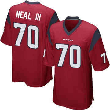 Youth Houston Texans James Neal III Red Game Alternate Jersey By Nike