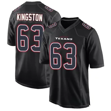 Youth Houston Texans Jarrett Kingston Black Game Fashion Jersey By Nike