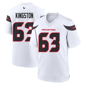 Youth Houston Texans Jarrett Kingston White Game Jersey By Nike