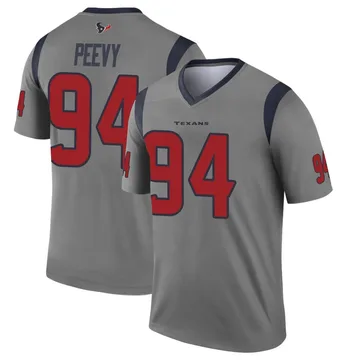 Youth Houston Texans Jayden Peevy Gray Legend Inverted Jersey By Nike