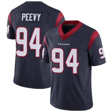 Youth Houston Texans Jayden Peevy Navy Blue Limited Team Color Vapor Untouchable Jersey By Nike