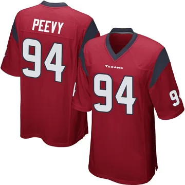 Youth Houston Texans Jayden Peevy Red Game Alternate Jersey By Nike