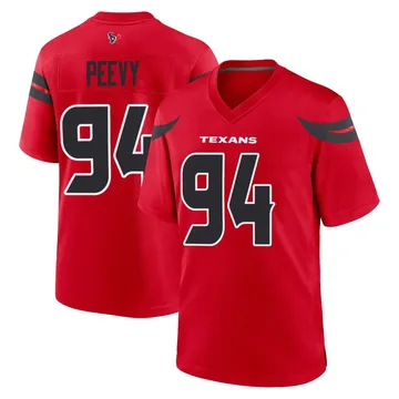 Youth Houston Texans Jayden Peevy Red Game Alternate Jersey By Nike