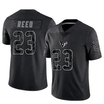 Youth Houston Texans Jaylen Reed Black Limited Reflective Jersey By Nike