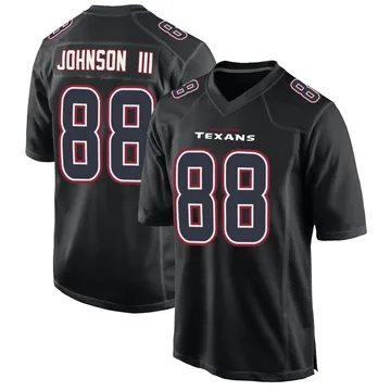 Youth Houston Texans Johnny Johnson III Black Game Fashion Jersey By Nike