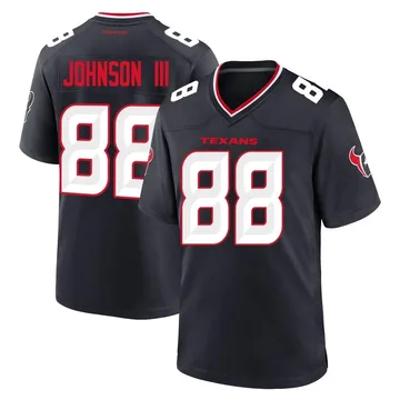 Youth Houston Texans Johnny Johnson III Navy Game Team Jersey By Nike