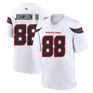 Youth Houston Texans Johnny Johnson III White Game Jersey By Nike