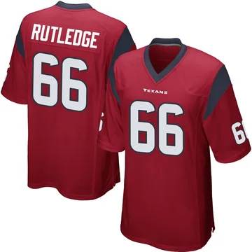 Youth Houston Texans Keylan Rutledge Red Game Alternate Jersey By Nike