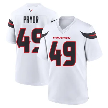 Youth Houston Texans Layne Pryor White Game Jersey By Nike
