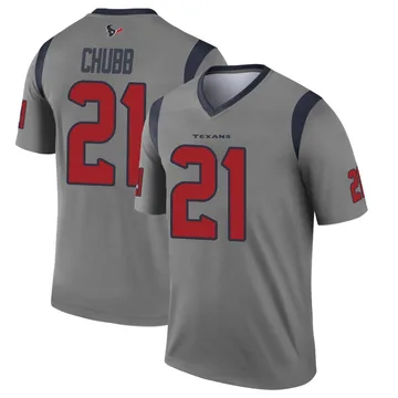 Youth Houston Texans Nick Chubb Gray Legend Inverted Jersey By Nike