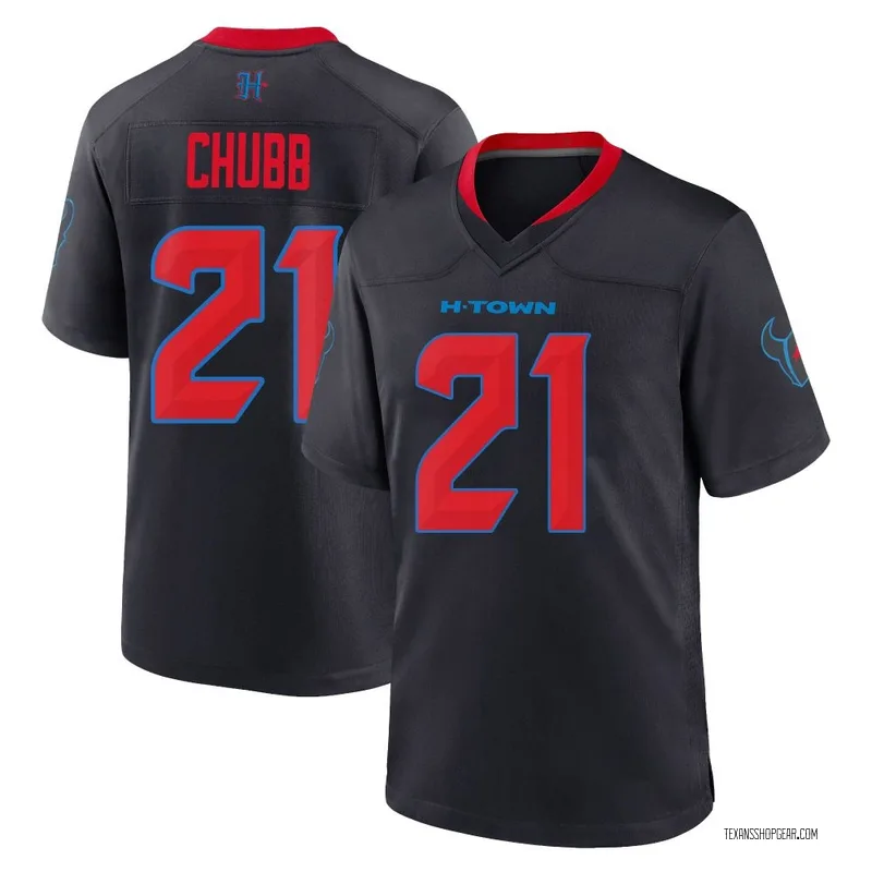 Youth Houston Texans Nick Chubb Navy Game 2nd Alternate Jersey By Nike