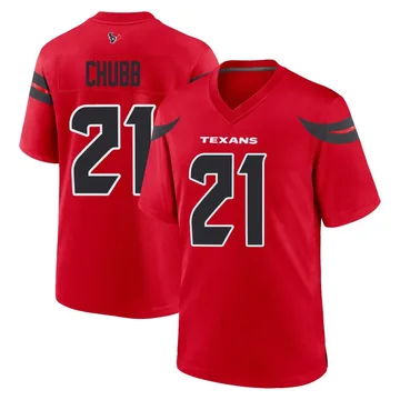 Youth Houston Texans Nick Chubb Red Game Alternate Jersey By Nike