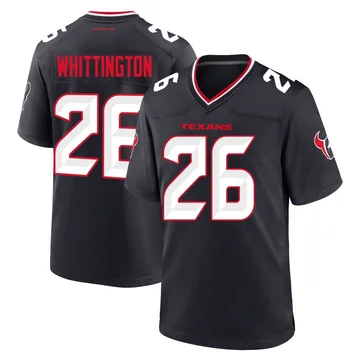 Youth Houston Texans Noah Whittington Navy Game Team Jersey By Nike