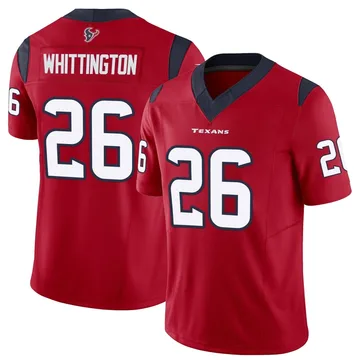 Youth Houston Texans Noah Whittington Red Limited Vapor F.U.S.E. Jersey By Nike