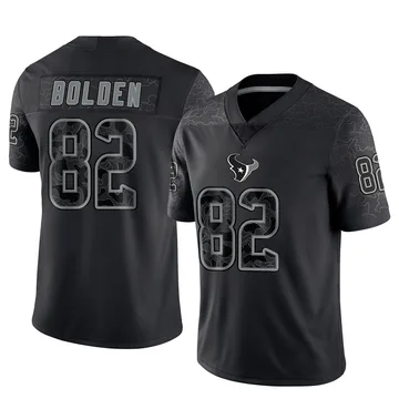 Youth Houston Texans Silas Bolden Black Limited Reflective Jersey By Nike