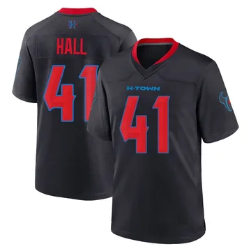 Youth Houston Texans Stephen Hall Navy Game 2nd Alternate Jersey By Nike