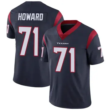 Youth Houston Texans Tytus Howard Navy Blue Limited Team Color Vapor Untouchable Jersey By Nike