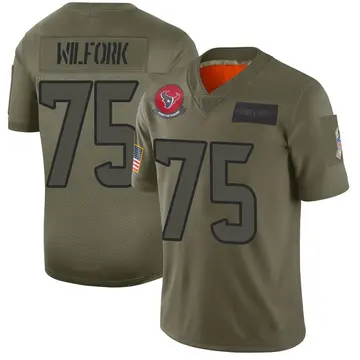 Youth Houston Texans Vince Wilfork Camo Limited 2019 Salute to Service Jersey By Nike