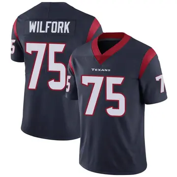 Youth Houston Texans Vince Wilfork Navy Blue Limited Team Color Vapor Untouchable Jersey By Nike