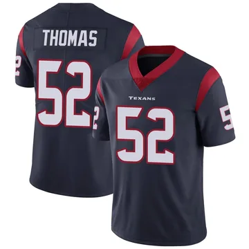Youth Houston Texans Xavier Thomas Navy Blue Limited Team Color Vapor Untouchable Jersey By Nike